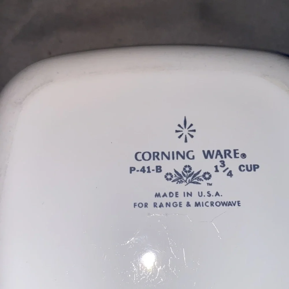 Vintage Corning ware 1 3/4 cup set of 2 petite pan